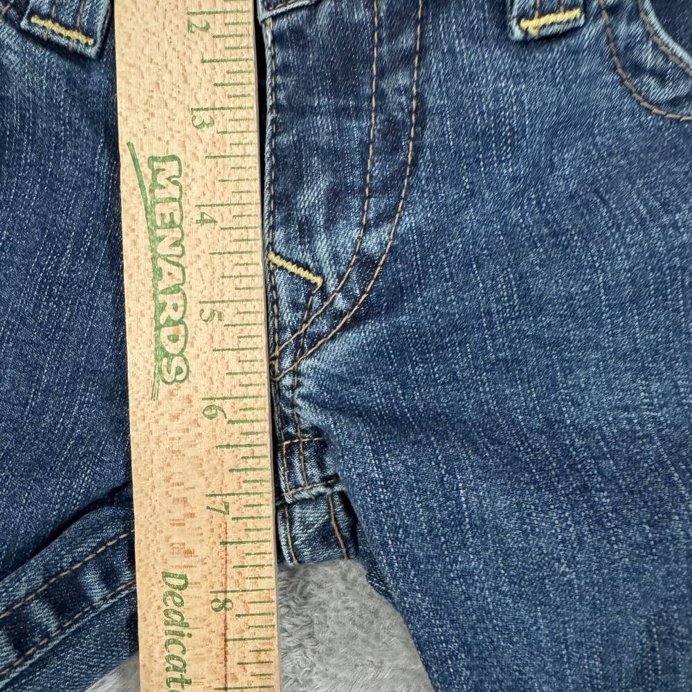 True Religion Jeans Womens 28x30 Blue Low Rise Bootcut Flare Stretch Flex USA - Picture 15 of 16